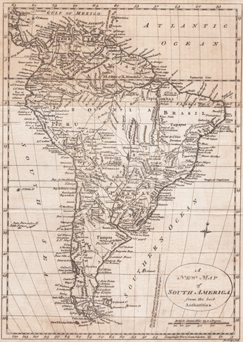 A New Map of South America from the best Authorities 1778